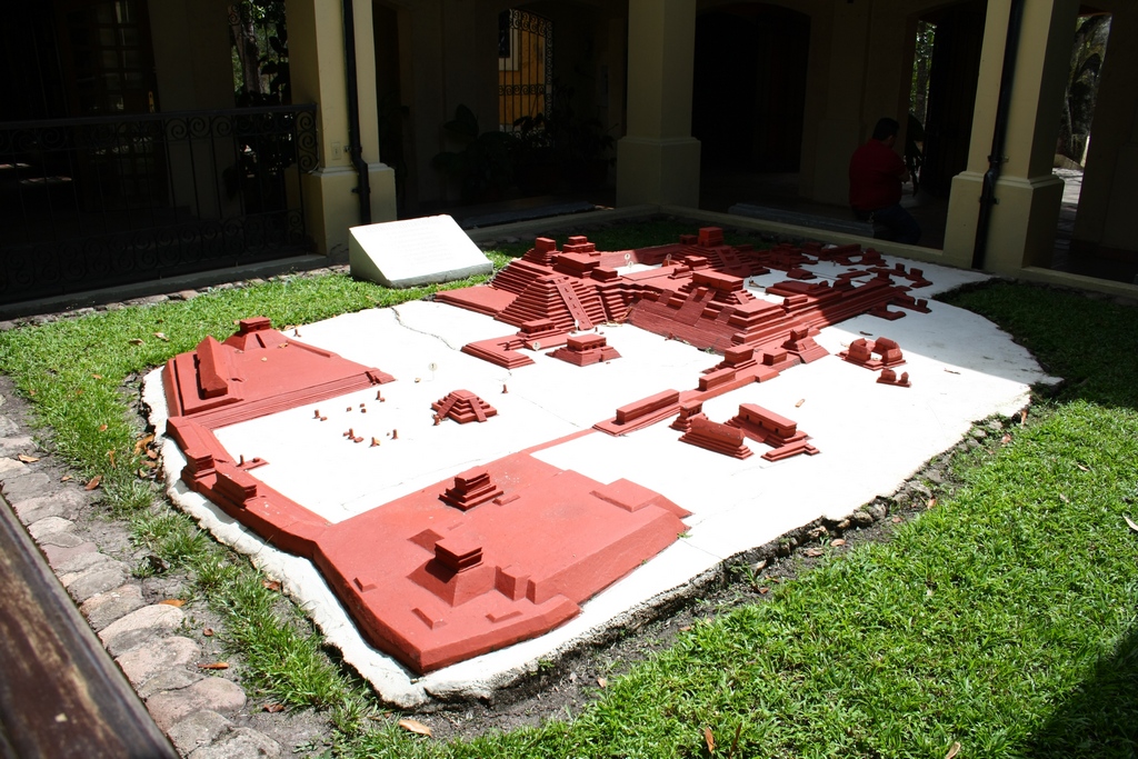 Maya ruins plan of Copan, Honduras