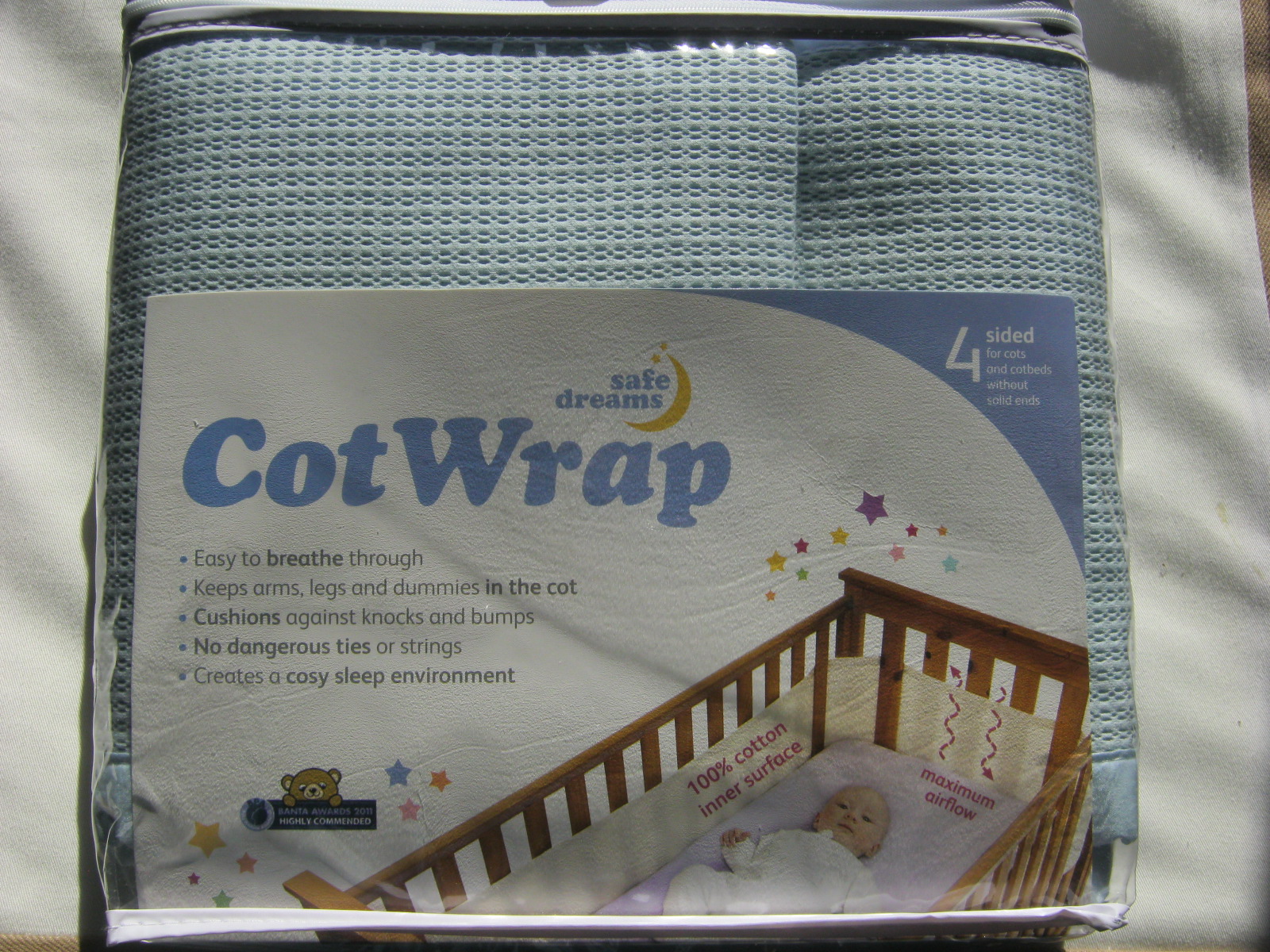 Safe dreams 2025 cot wrap