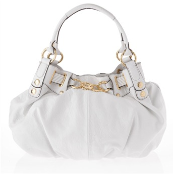 Juicy Couture White Free Style Leather Tote Bag